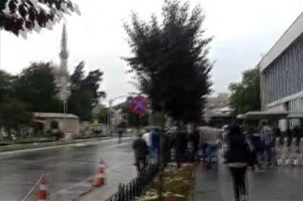 İstanbul'daki kalleş saldırıdan ilk görüntüler!