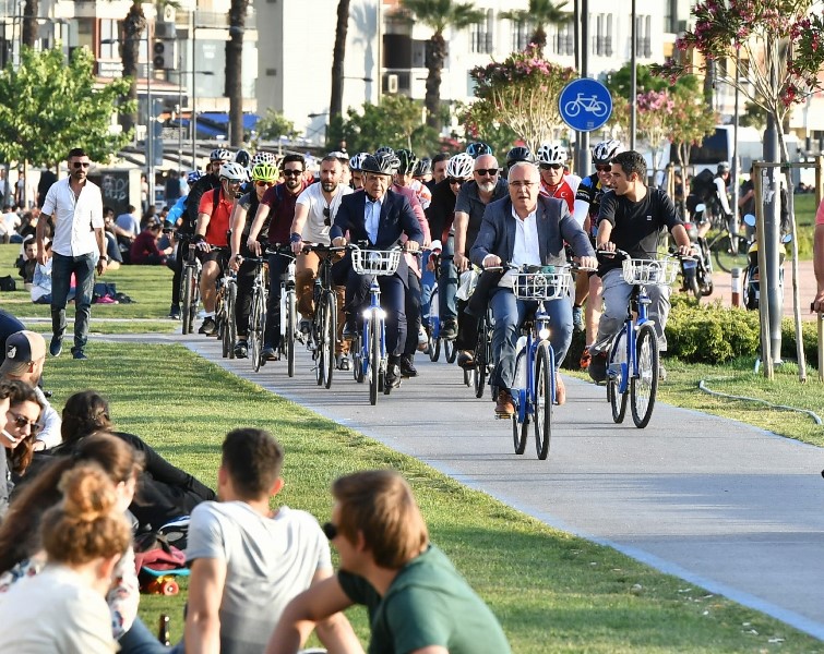 Başkanlar İzmir için pedal çevirdi!
