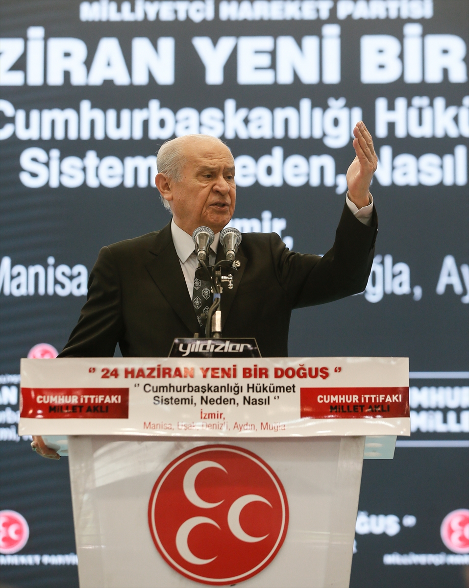 MHP Lideri Bahçeli İzmir'de