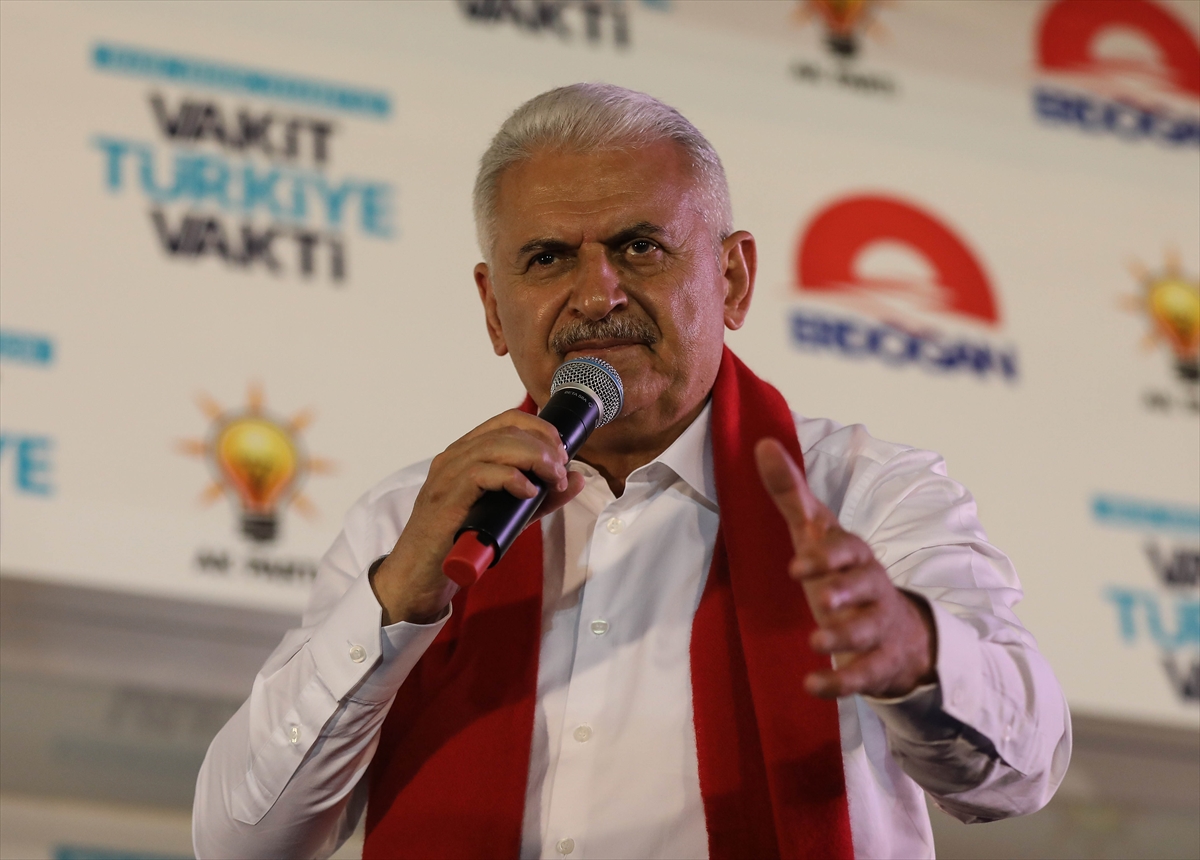 Başbakan Yıldırım'ın Karabağlar mitingi