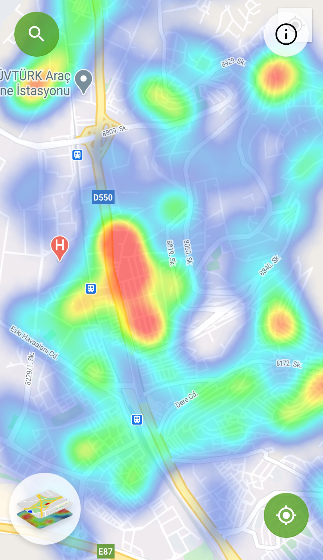 İzmir'in koronavirüs haritası kırmızıya boyandı