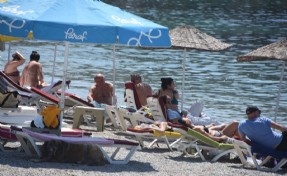 Bodrum’da bayramın 3'üncü gününde de sahiller dolu