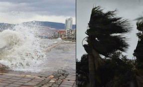 İzmir'in kuzey ve batı ilçeleri için fırtına uyarısı