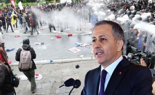 Bakan Yerlikaya: Taksim'e ilerlemeye çalışan 210 kişi gözaltında