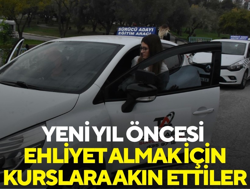 Sürücü kurslarında yeni yıl öncesi yoğunluk