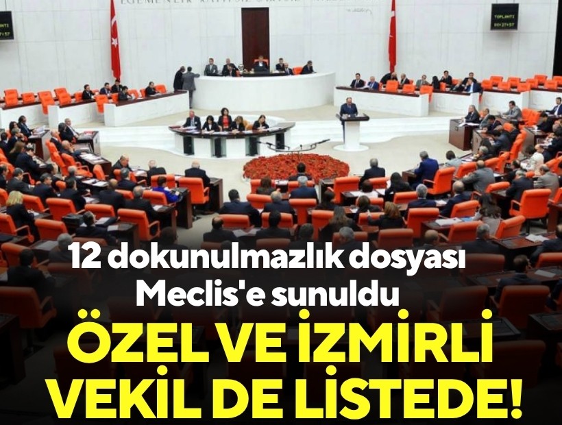 12 dokunulmazlık dosyası Meclis'e sunuldu: Özgür Özel ve İzmirli vekil de listede!