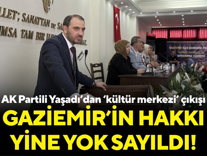 AK Partili Yaşadı'dan 'kültür merkezi' çıkışı: Gaziemir'in hakkı yine yok sayıldı!