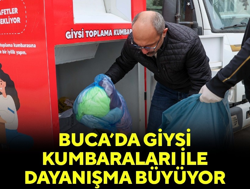 Buca’da giysi kumbaraları ile dayanışma büyüyor