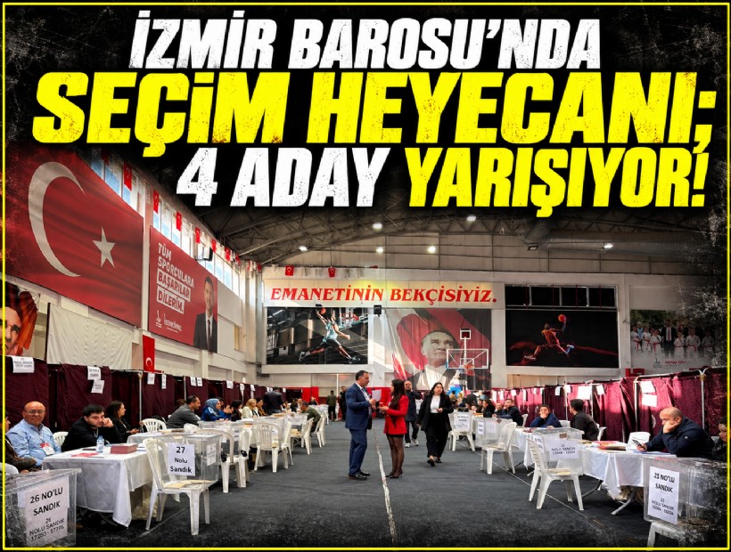İzmir Barosu'nda seçim günü: 4 aday birden yarışıyor