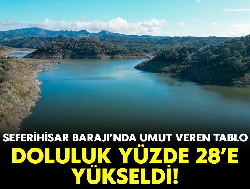 Seferihisar Barajı'nda umut veren tablo: Doluluk yüzde 28'e yükseldi!