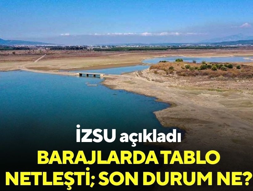 Barajlarda tablo netleşti; Son durum ne? İZSU açıkladı