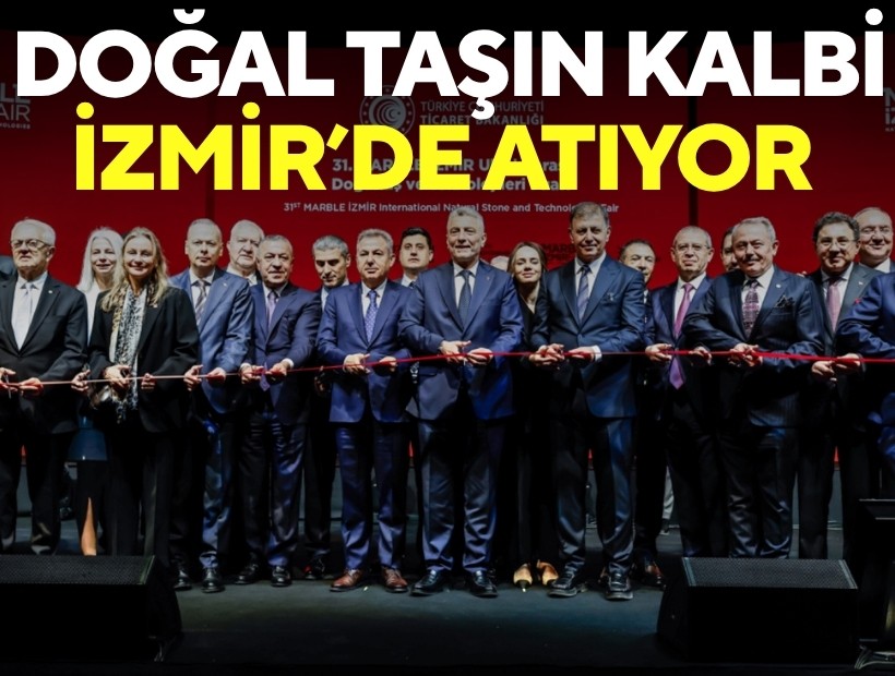 Doğal taşın kalbi İzmir’de atıyor