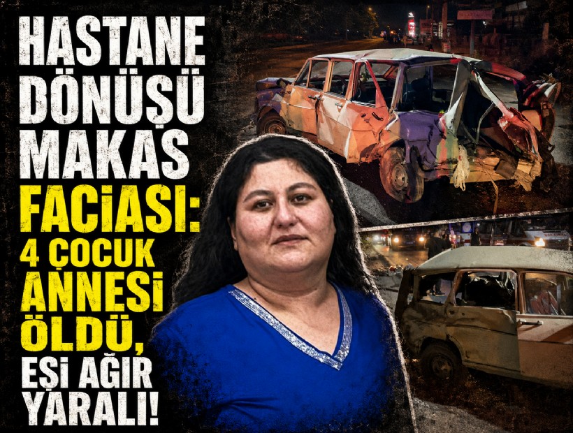 Hastane dönüşü makas faciası: 4 çocuk annesi öldü, eşi ağır yaralı!