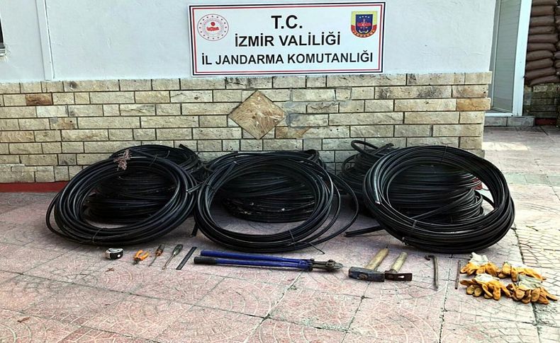 11 bin liralık kablo çalan 3 şüpheli tutuklandı