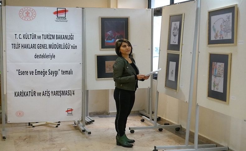 4. Karikatür ve Afiş Yarışması Sergisi İzmir'de sanatseverlerle buluştu