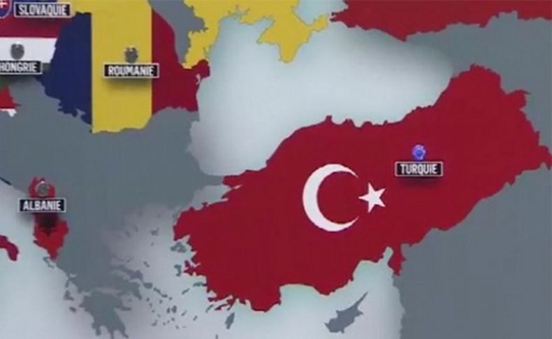 TRT'den skandal harita!
