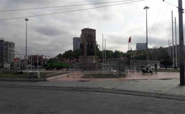 Taksim'de geniş güvenlik önlemi