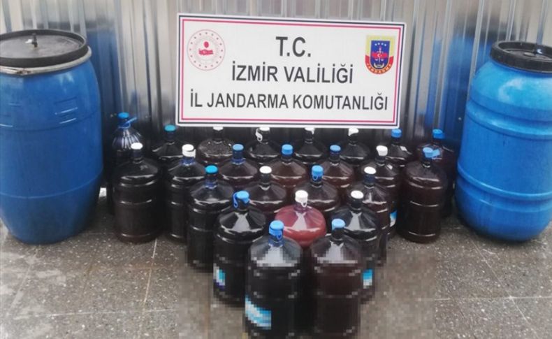 İzmir'de 880 litre kaçak içki ele geçirildi