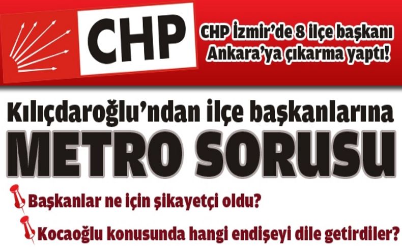 8 ilçe başkanı Kılıçdaroğlu ile ne görüştü'
