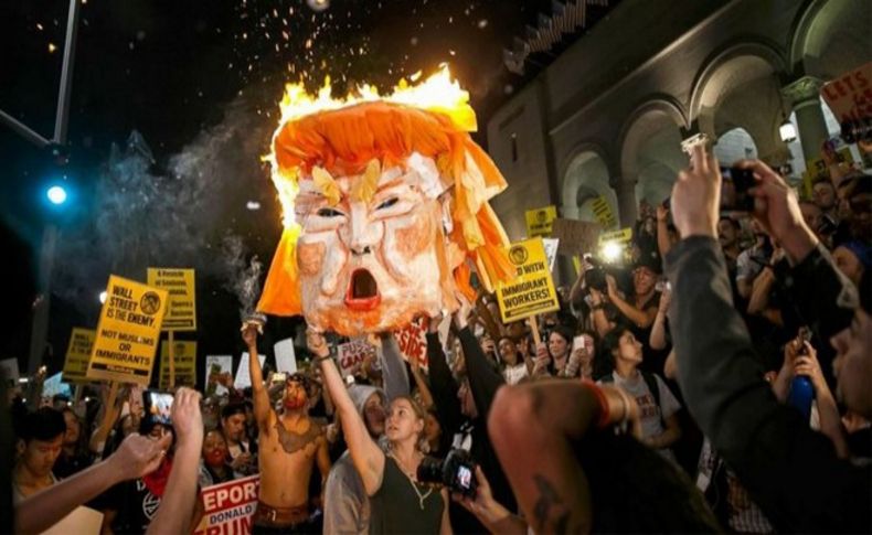 ABD'de Trump karşıtı gösterilere kan sıçradı