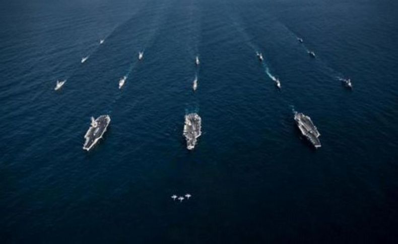 ABD donanması savaş düzenine geçti!