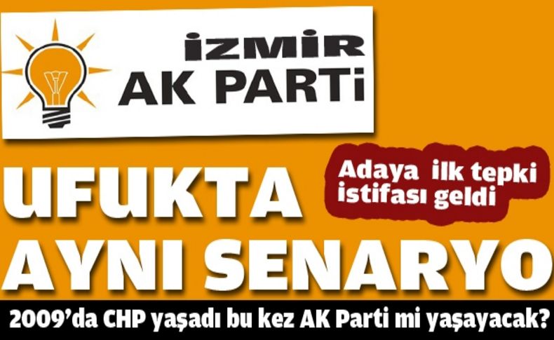 Adaya ilk tepki istifası geldi