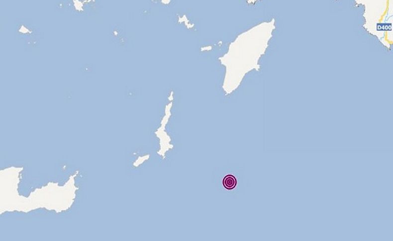 Akdeniz'de 5,4 büyüklüğünde deprem