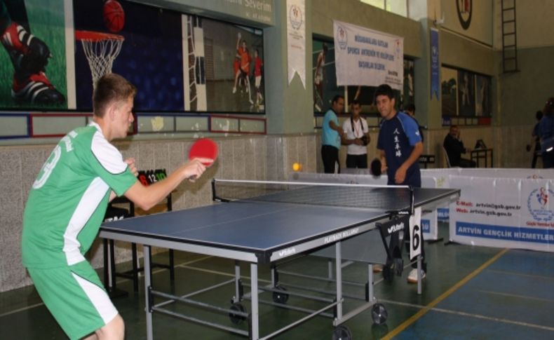 Artvin’de Türkiye masa tenisi müsabakaları ve Milli Takım seçmeleri yapıldı