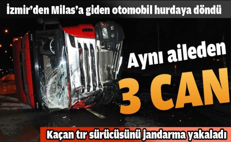 Aydın'da trafik dramı:3 ölü 3 yaralı
