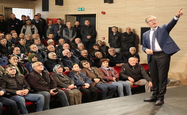 Başkan Arda Sarnıç'ta tapu ve ecrimisil sorunların çözümü için yurttaşlarla buluştu