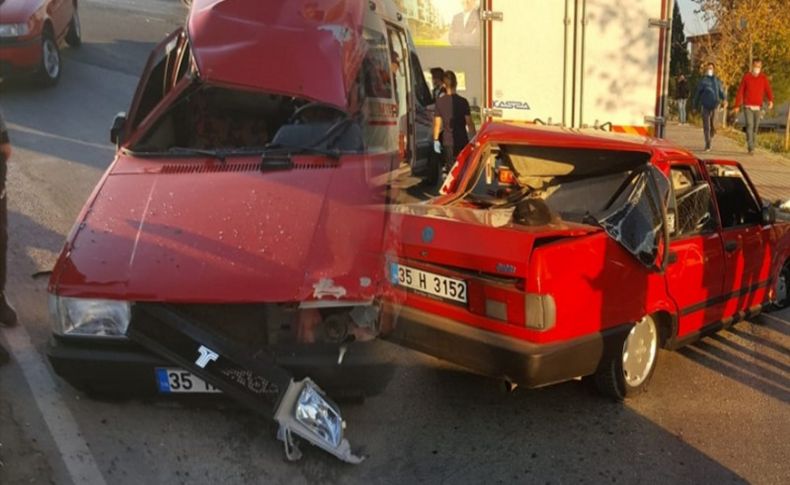 Bergama'daki trafik kazasında 2 kişi yaralandı