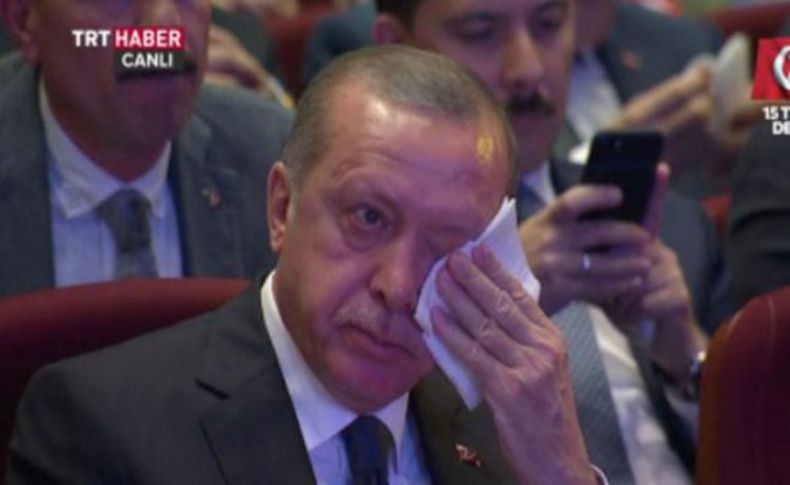 Beştepe'de tören! Erdoğan gözyaşlarına boğuldu