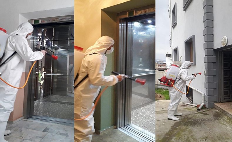 Beydağ'da koronavirüse karşı asansör operasyonu