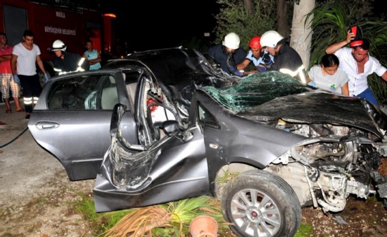 Bodrum'da hatalı sollama kaza: 1 ölü, 5 yaralı