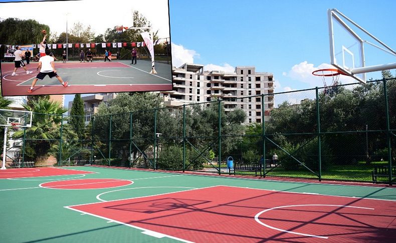 Bornova’da her mahalleye basketbol sahası