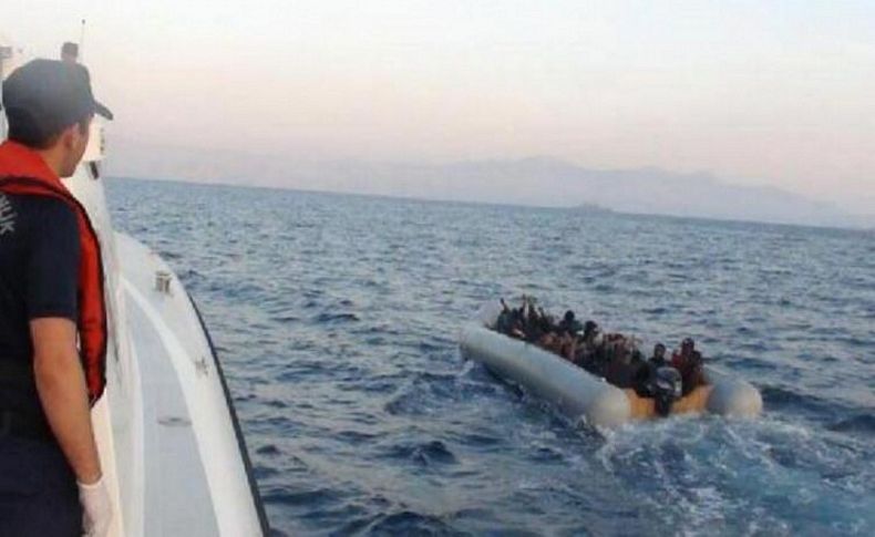 Çeşme'de 68 kaçak göçmen yakalandı