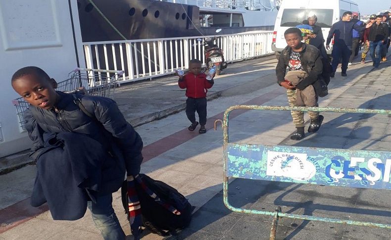Çeşme'de toplam 190 kaçak göçmen yakalandı