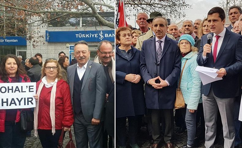 CHP İzmir'de 3 başkan OHAL açıklamasına katılmadı