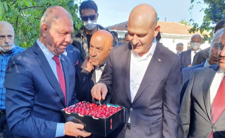 CHP'li Başkandan Bakan Soylu'ya kiraz ikramı
