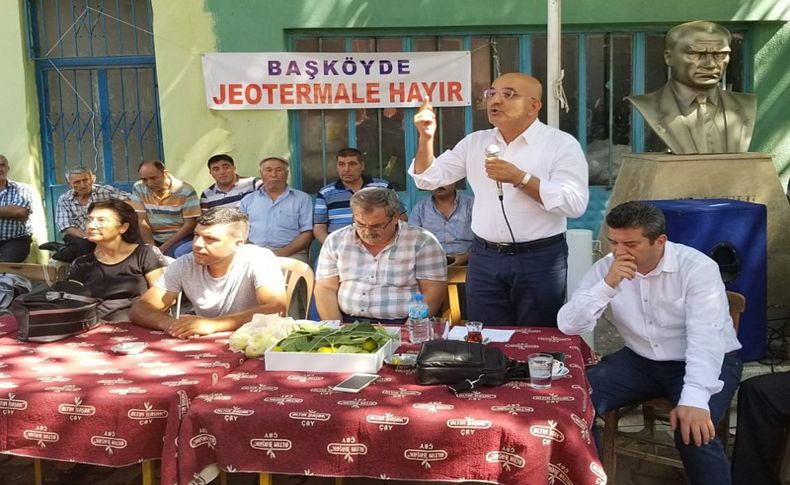 CHP'li Polat'tan jeotermal istemeyen köylülere destek