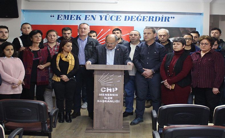 CHP Menemen İlçe Teşkilatı istifa etti