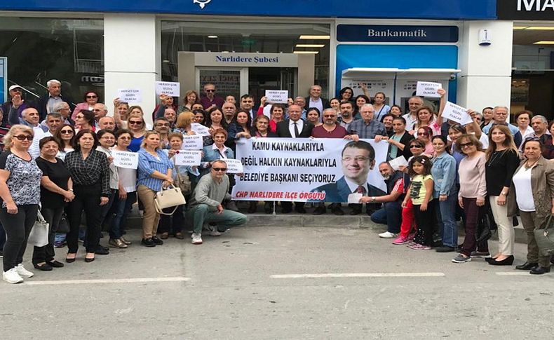 CHP Narlıdere'den Ekrem İmamoğlu'na destek