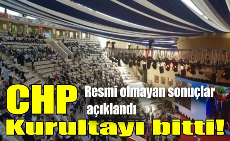 CHP PM seçimlerinde resmi olmayan sonuçlar açıklandı