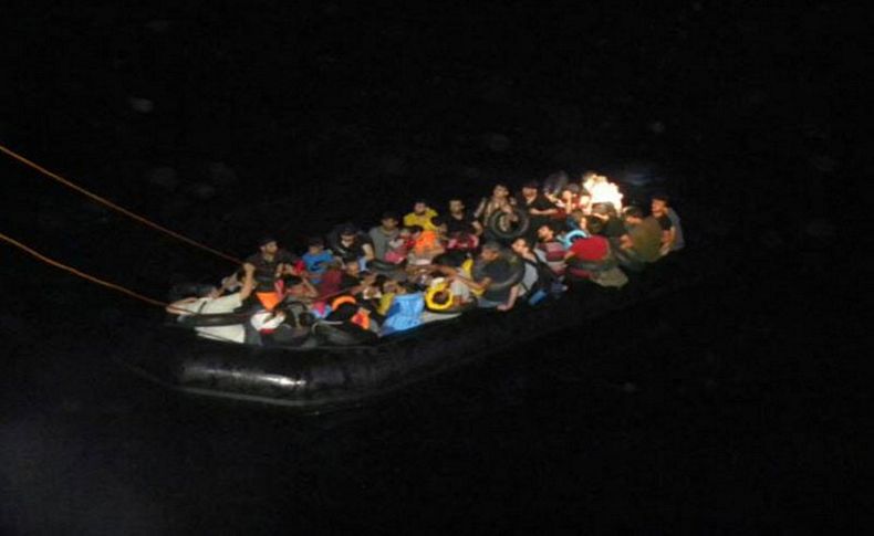 Dikili'de 202 kaçak göçmen yakalandı