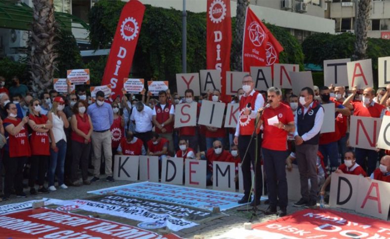 DİSK'ten 'Kıdem Tazminatıma Dokunma' eylemi ve genel grev hatırlatması