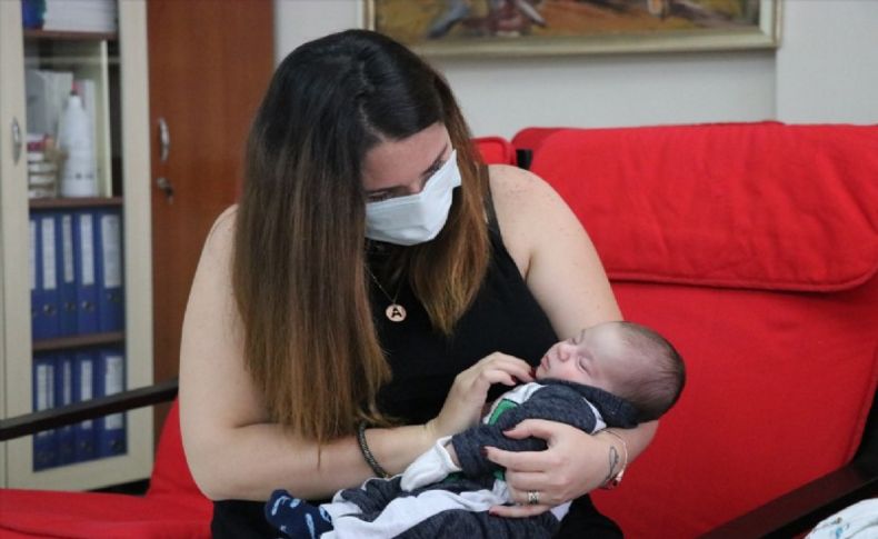 Doğuma 4 gün kala koronavirüse yakalanan anne bebeğine kavuştu