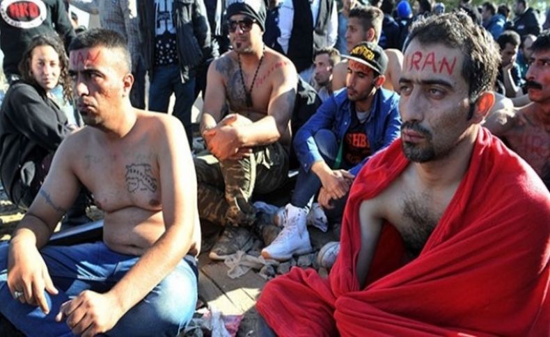 Sınırda şok protesto: Mülteciler dudaklarını dikti
