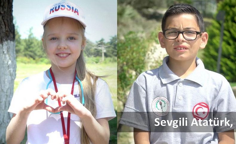Dünya çocukları Atatürk'ü anlattı
