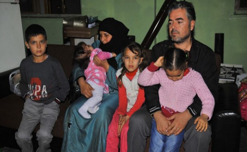 Evleri küle dönen Suriyeli aile evsiz kaldı