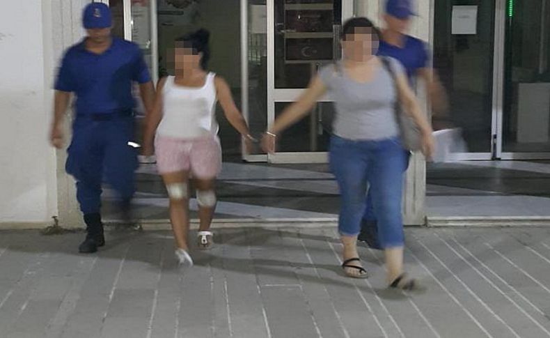 Foça'da hırsızlık şüphelisi 2 kadın tutuklandı